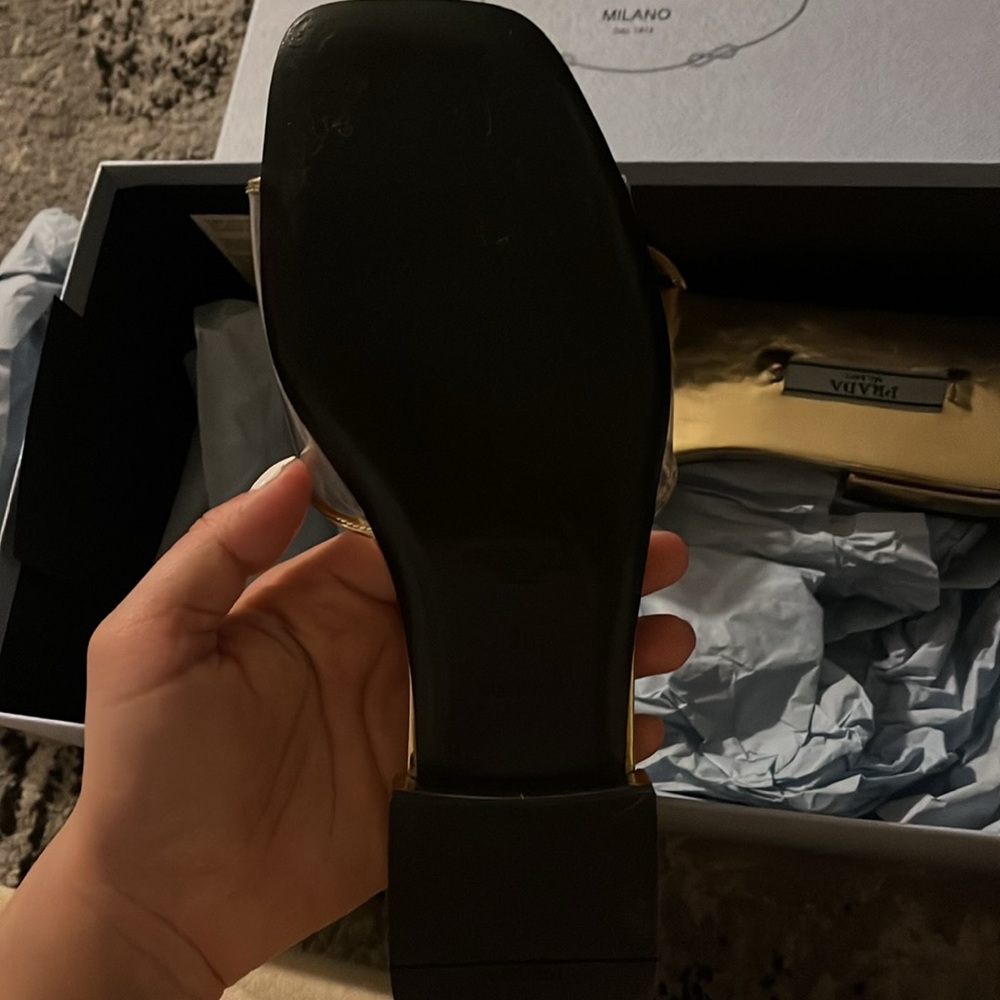 Prada Ciabatte Clear Flat Sandals - Picture 5 of 9
